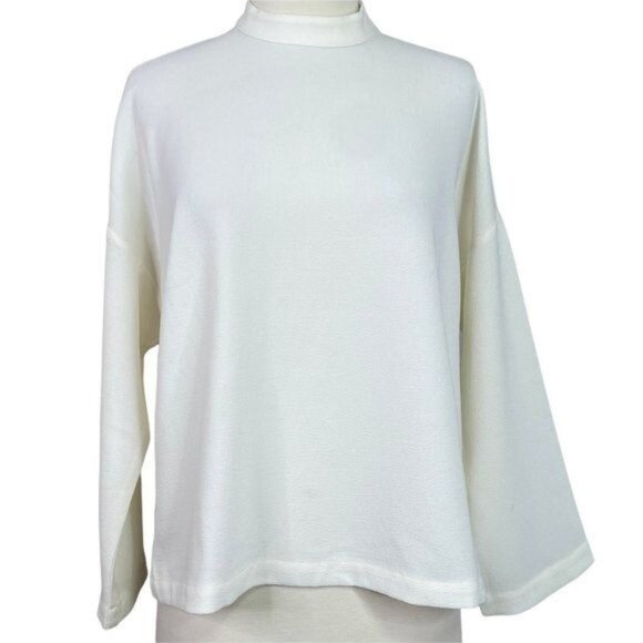 Madewell Long Sleeve Blouse Ivory Size Extra Small - Picture 1 of 7
